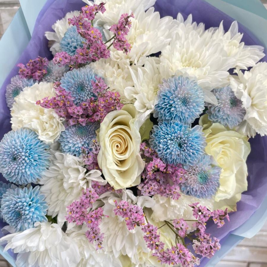 Голубой букет