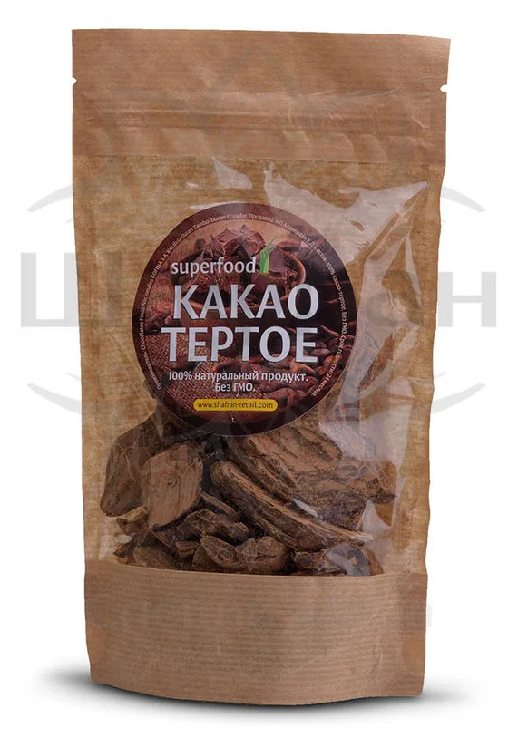 Какао тертое натуральное кусочками, 200гр