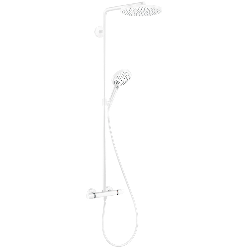 Душевая система Hansgrohe Raindance Select S 27633700 белая матовая схема 1