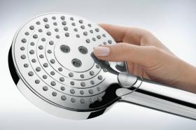 Душевая система Hansgrohe Raindance Select S Showerpipe 27633670 с термостатом черный матовый ФОТО