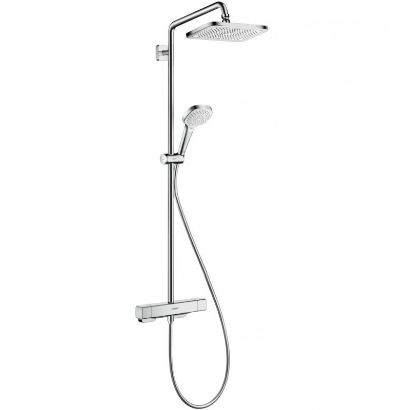 Душевая система Hansgrohe Croma E Showerpipe 27630000 с термостатом хром схема 1