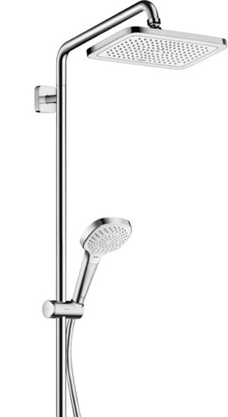 Душевая система Hansgrohe Croma E Showerpipe 27630000 с термостатом хром схема 2