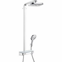 Душевая система Hansgrohe Raindance Select E 27126000 с термостатом хром схема 1