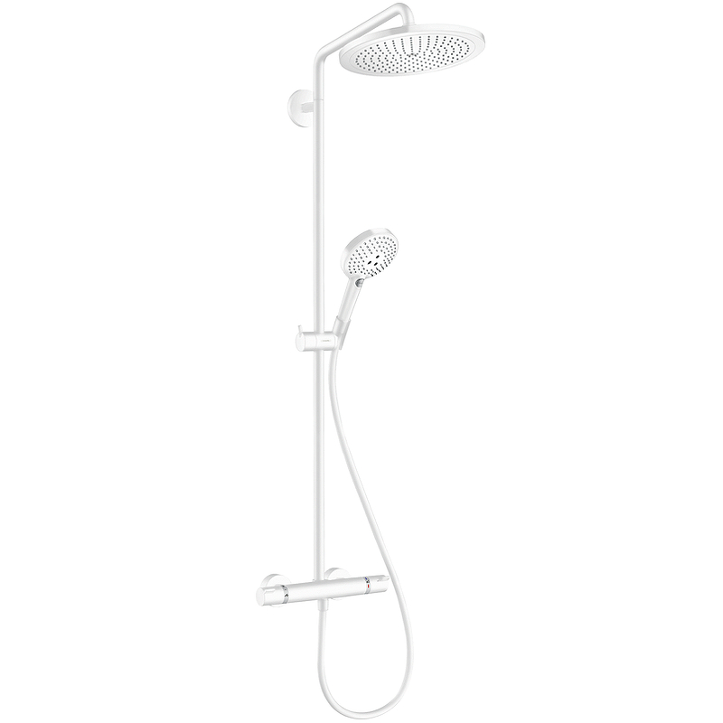 Душевая система Hansgrohe Croma Select S 26890700 с термостатом белая матовая схема 1