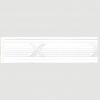Багет Cosca Бордюр 80-7 Лента Белый Мат W80(2)B/W27 Д240хШ1.2хВ8см / Коска.