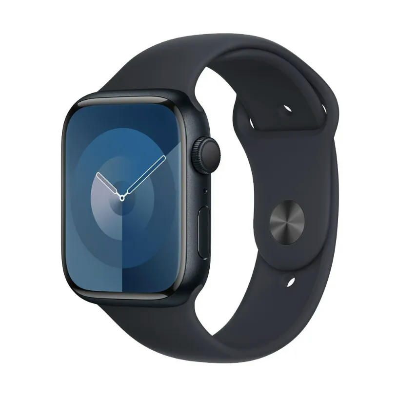 Apple Watch Series 9 45mm (GPS) Midnight Aluminum Case with Midnight Sport Loop (MR9C3)