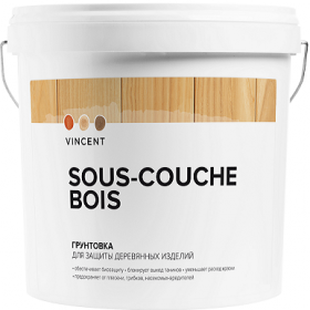 Грунтовка для Древесины Vincent Sous Couche Bois 0.9л без Запаха / Винсент Со Куш Боис.