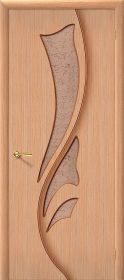 Межкомнатная Дверь Шпон Bravo Эксклюзив Ф-05 Дуб / Риф. 800x2000мм (Полотно+Коробка+5 Наличников) / Браво.