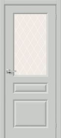 Межкомнатная Дверь Эмаль Bravo Скинни-15.1 Grace / White Сrystal 800x2000мм (Полотно 1шт) / Браво.