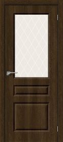 Межкомнатная Дверь Винил Bravo Скинни-15 Dark Barnwood / White Сrystal 700x2000мм (Полотно 1шт) / Браво.
