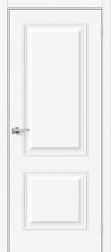 Межкомнатная Дверь ПЭТ Bravo Классик-12 White Silk 700x2000мм (Полотно+Коробка+5 Наличников) / Браво.