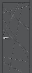 Межкомнатная Дверь ПЭТ Bravo Граффити-5.Д.П Stormy Silk 600x2000мм (Полотно 1шт) / Браво.