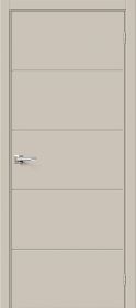 Межкомнатная Дверь ПЭТ Bravo Граффити-2.Д.П Cream Silk 700x2000мм (Полотно+Коробка+5 Наличников) / Браво.