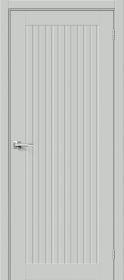 Межкомнатная Дверь ПЭТ Bravo Браво-40 Grey Silk 600x2000мм (Полотно+Коробка+5 Наличников) / Браво.