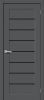 Межкомнатная Дверь ПЭТ Bravo Браво-22 Black Stormy Grey Silk / Браво