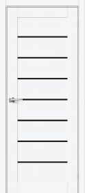 Межкомнатная Дверь ПЭТ Bravo Браво-22 Black Shine White Silk 600x2000мм (Полотно+Коробка+5 Наличников) / Браво.