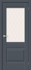 Межкомнатная Дверь Эмалит Bravo Прима-3 Stormy Matt / White Сrystal 900x2000мм (Полотно 1шт) / Браво.