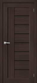 Межкомнатная Дверь с Экошпоном Bravo Браво-29 Wenge Melinga / Black Star 800x2000мм (Полотно+Коробка+5 Наличников) / Браво.