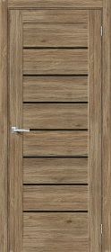 Межкомнатная Дверь с Экошпоном Bravo Браво-22 Original Oak / Black Star 700x2000мм (Полотно+Коробка+5 Наличников) / Браво.