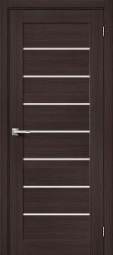 Межкомнатная Дверь с Экошпоном Bravo Браво-22 Wenge Melinga / Magic Fog 600x1900мм (Полотно+Коробка+5 Наличников) / Браво.