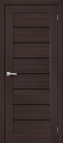 Межкомнатная Дверь с Экошпоном Bravo Браво-22 Wenge Melinga / Black Star 800x2000мм (Полотно 1шт) / Браво.