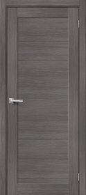 Межкомнатная Дверь с Экошпоном Bravo Браво-21 Grey Melinga 350x2000мм (Полотно+Коробка+5 Наличников) / Браво.
