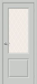 Межкомнатная Дверь Эмаль Bravo Скинни-13 Grace / White Сrystal 600x2000мм (Полотно 1шт) / Браво.