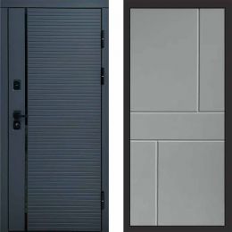 Входная дверь Termo-door Графит line Горизонт Грей Софт