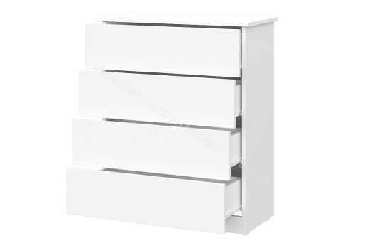 Комод КМ 1 (Серия 2) Белый текстурный