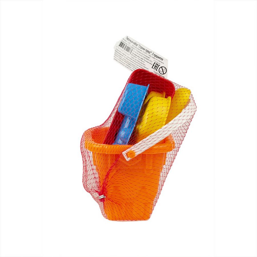 Песочный набор «Строим город!» (3 формочки, совок, ведро)