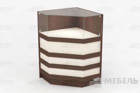 Прилавок угловой для чайного магазина 05