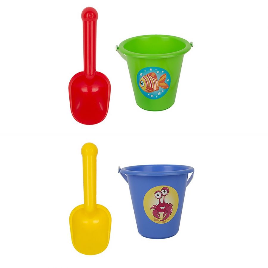 Песочный набор мультяшка «Копай-ка!» (совок, ведро мини)