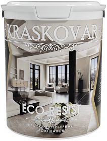 Краска Интерьерная Влагостойкая, Моющаяся Kraskovar ECO RESIST База С 5л / Красковар