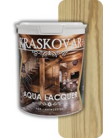 Лак-Антисептик для Дерева и Камня Kraskovar Aqua Lacquer Бесцветный 2л / Красковар