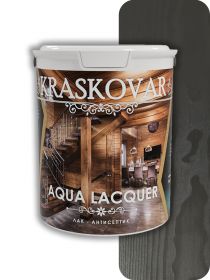 Лак-Антисептик для Дерева и Камня Kraskovar Aqua Lacquer Черныи? Сапфир 0,9л / Красковар