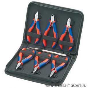 Набор инструмента для электроники 7 шт в футляре KNIPEX KN-002016