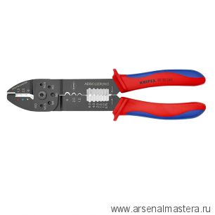 Пресс - клещи 240 мм, 3 гнезда, изолированные кабельные наконечники и штекеры: 0.5 - 6.0 мм² 97 32 240 KNIPEX KN-9732240