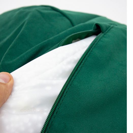 Кресло груша ВЕЛЮТТО из мебельного микровелюра (Изумруд)