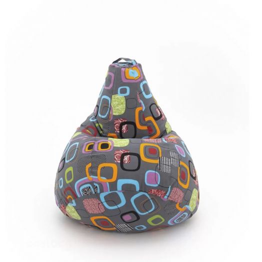 Кресло-мешок (груша) МУМБО из жаккарда
