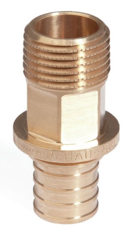 Rehau RX+ 25-R 3/4" переходник с НР наружной резьбой (14563181001)