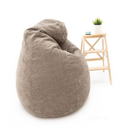 Кресло-мешок (груша) БЕВЕРЛИ из шенилла (Беж)