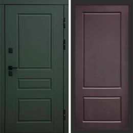 Входная дверь Termo-door Орегон Грин Марсель Шоколад с терморазрывом Металлическая