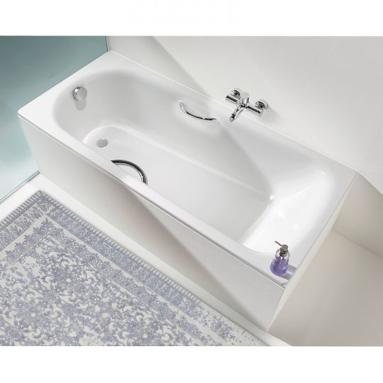 Стальная ванна Kaldewei Saniform Plus Star 336 170х75 133630003001 с покрытием Аnti-slip и Easy-clean с отверстиями под ручки ФОТО