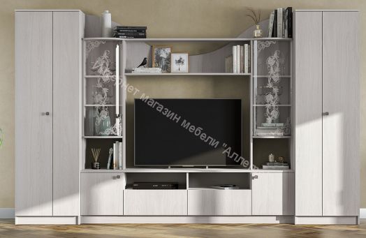 Гостиная МГС 8 исполнение 1 Ясень анкор светлый