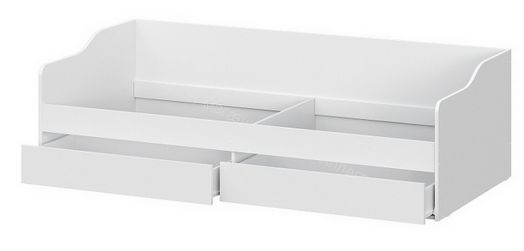 Кровать КР 2 (универсальная) Белый текстурный с настилом Лайт