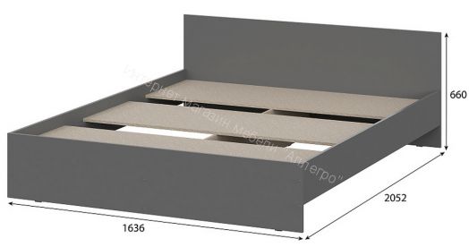 Спальня Денвер Графит серый