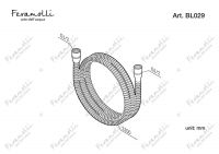 Шланг для душа Feramolli BL029 (1200мм.), черный схема 2