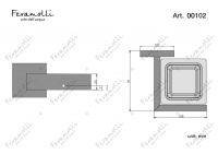 Стакан Feramolli BL102, черный схема 2