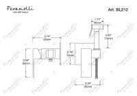 Комплект гигиенического душа Feramolli BL212, черный схема 2