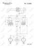 Смеситель для раковины встраиваемый Feramolli CL658, хром ФОТО